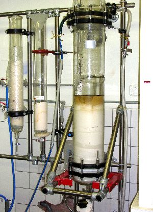 Pilot chromatographic columns